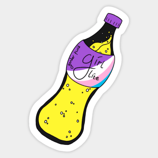 Girl lite bottle (nonbinary) Sticker